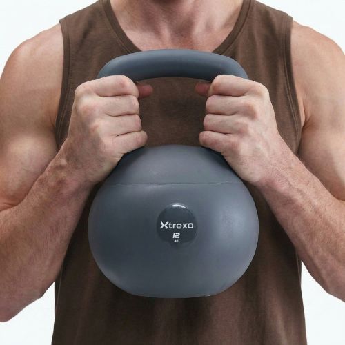 Weiche Kettlebell XTREXO 12 kg grey