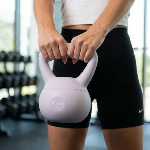 Soft-Kettlebell XTREXO 4 kg Lila