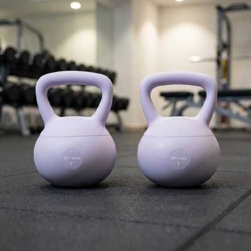 Weiche Kettlebell XTREXO 6 kg purple