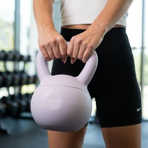 Kettlebell SOFT XTREXO 6 kg lila