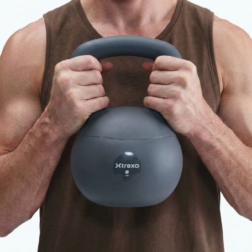 Soft-Kettlebell XTREXO 8 kg Grau