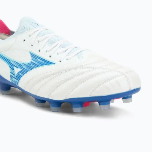 Herren Fußballschuhe Mizuno Morelia Neo IV Β Elite MD white/tanager turquoise/pink tetra