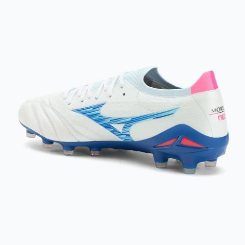 Herren Fußballschuhe Mizuno Morelia Neo IV β Japan Fg white/tanager turquoise/pink tetra