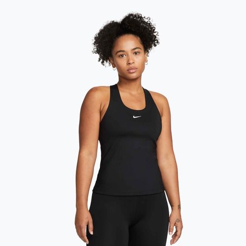 Damen-Oberteil Nike Swoosh Medium Support Bra black/black/white