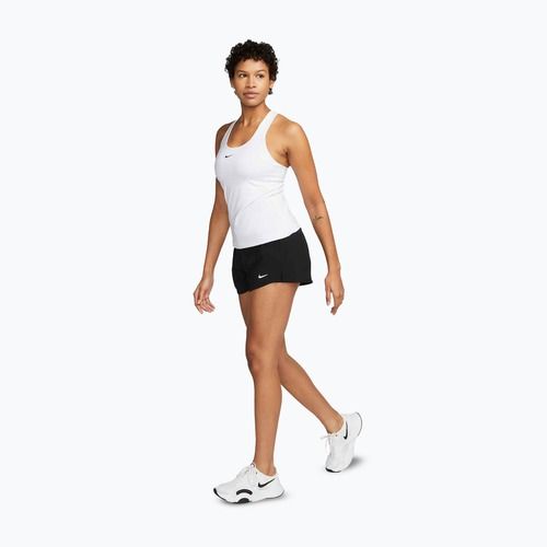 Damen-T-Shirt Nike Swoosh Medium Support Bra white/stone mauve/black