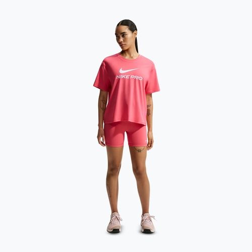 Damen-Trainingsshirt Nike Pro Dri-Fit Loose sea coral/white