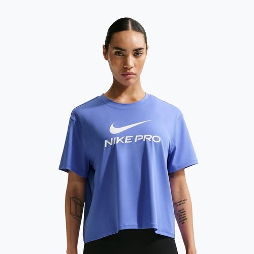 Damen-Trainingsshirt Nike Pro Dri-Fit Loose sapphire/white
