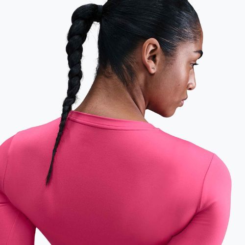 Damen-Longsleeve Nike One Fitted Dri-Fit rush pink/white