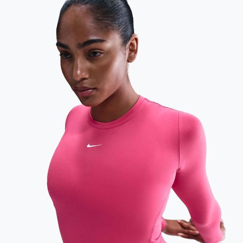 Damen-Longsleeve Nike One Fitted Dri-Fit rush pink/white