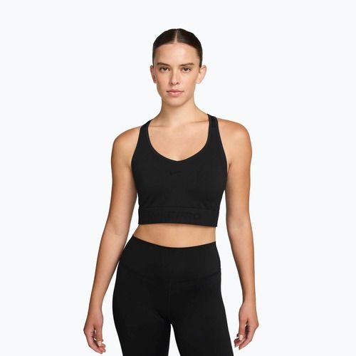 Damen T-Shirt Nike Pro Seamless Dri-Fit Cropped black
