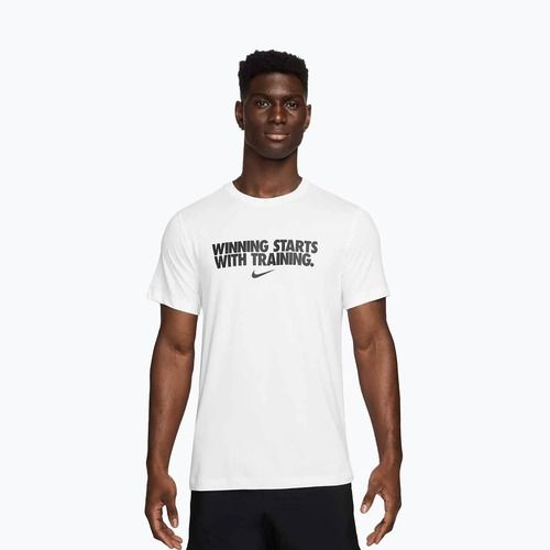 Herren-T-Shirt Nike Dri-Fit Winning white/black