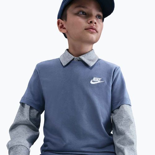 Kinder-T-Shirt Nike Sportswear World Indigo