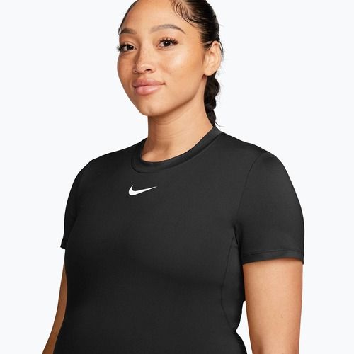 Damen T-Shirt Nike One Maternity Dri Fit Slim-Fit black/white