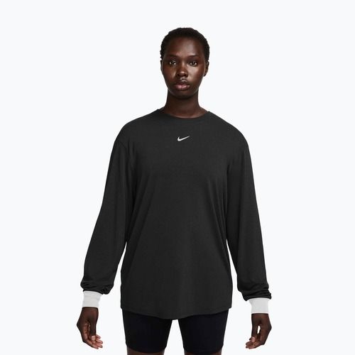 Damen Trainings-Longsleeve Nike One Relaxed Dri-Fit black/white