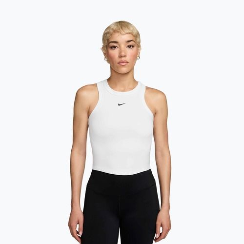 Damen-Tanktop Nike One Fitted Dri-Fit Cropped Tank thunder white/black