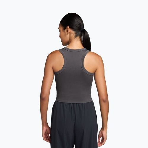 Damen Tanktop Nike One Fitted Dri-Fit Cropped Tank thunder grey/white