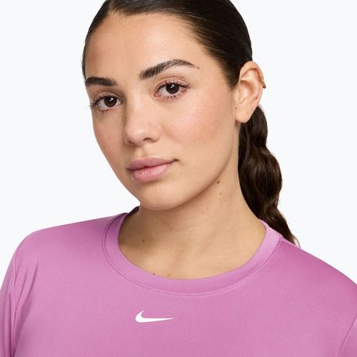 Trainings-Langarmshirt Nike One Classic Dri-Fit light magenta/white