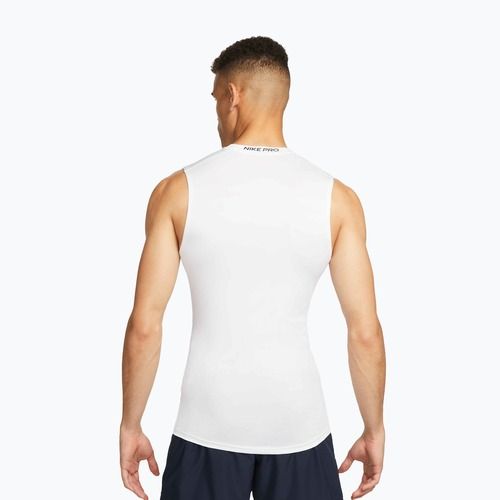 Herren Tanktop Nike Pro Dri-Fit Tight Fitness white/black