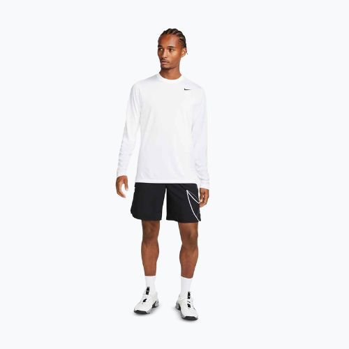 Herren-Trainings-Longsleeve Nike Dri-FIT Legend white/black