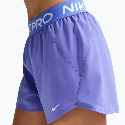 Damen-Trainingsshorts Nike Pro Dri-Fit Mid-Rise Brief-Lined 3" sapphire/white