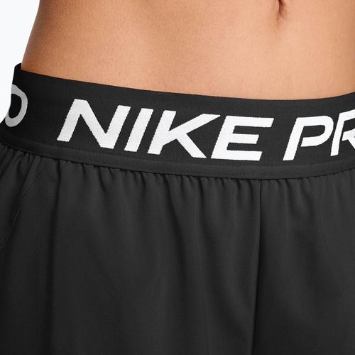 Damen-Trainingsshorts Nike Pro Dri-Fit Mid-Rise Brief-Lined 3" black/white