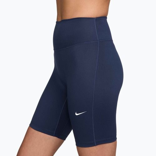 Damen-Biker-Shorts Nike One High-Waisted Biker 8" midnight navy/white