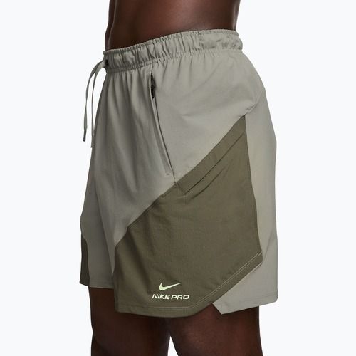 Herren-Shorts Nike Pro Training Dri-Fit 6" light army/medium olive/light liquid lime