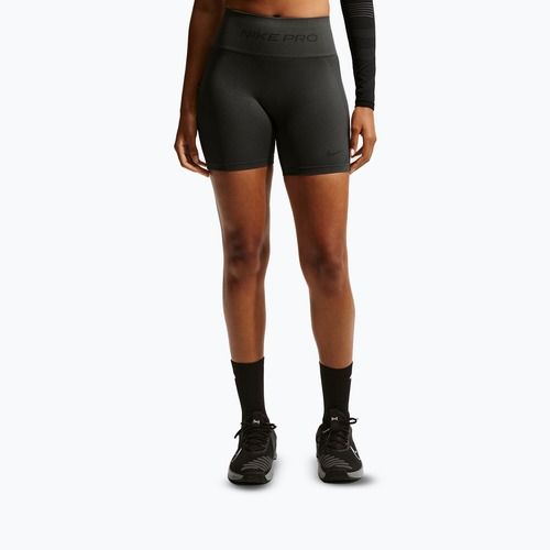 Damen-Shorts Nike Pro Seamless High-Waisted Biker 5" dark smoke grey