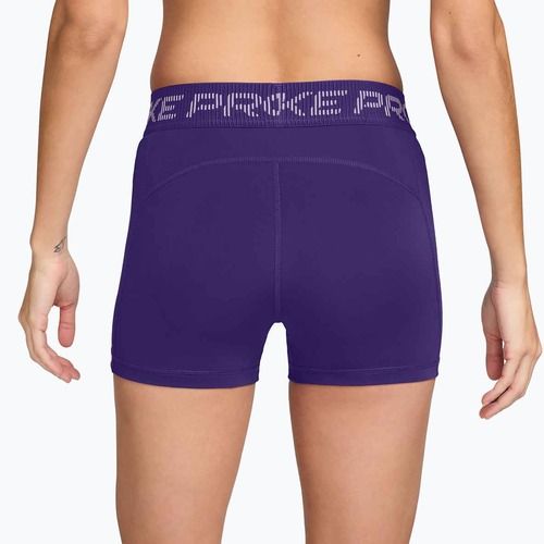 Damen Biker-Shorts Nike Pro Mid-Rise Biker 3" court purple/doll/white