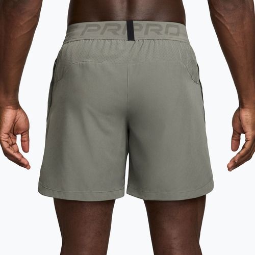 Herren-Trainingsshorts Nike Pro Training Dri-Fit 6" light army/light liquid lime