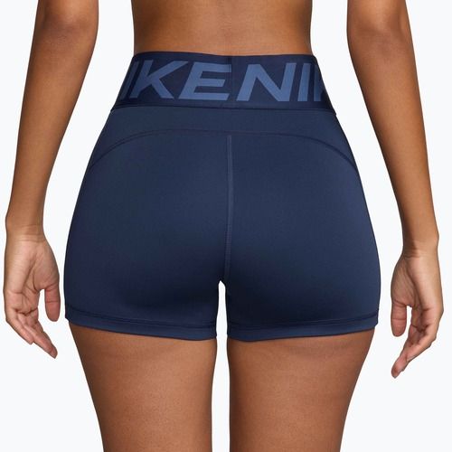 Damen-Biker-Shorts Nike Pro Sculpt High Waisted 3" Biker midnight navy/white