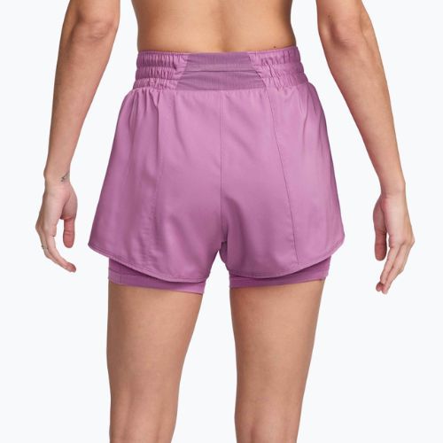 Damen-Shorts Nike One Dri-Fit High-Waisted 3" 2In1 light magenta/white