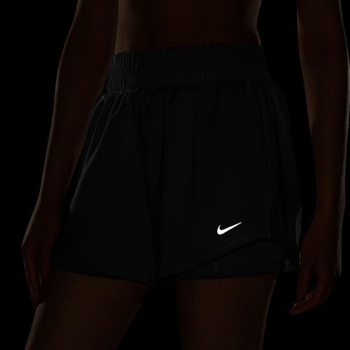 Damen-Shorts Nike One Dri-Fit High-Waisted 3" 2In1 smoke grey/heather/white