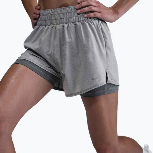 Damen-Shorts Nike One Dri-Fit High-Waisted 3" 2In1 smoke grey/heather