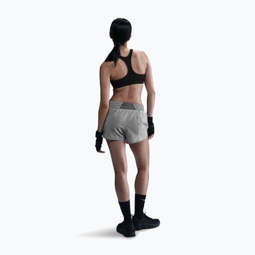 Damen-Shorts Nike One Dri-Fit 3" smoke grey/heather