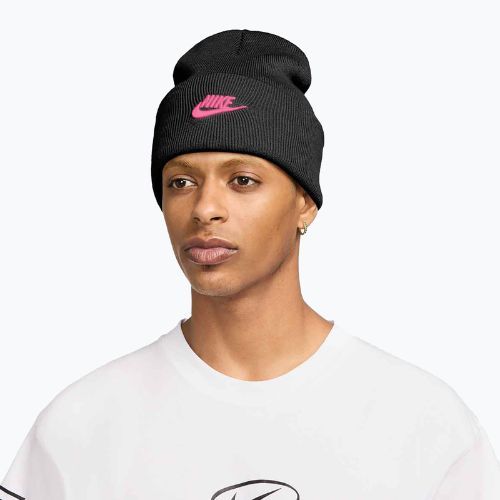 Wintermütze Nike Peak Futura Beanie black/pinksicle
