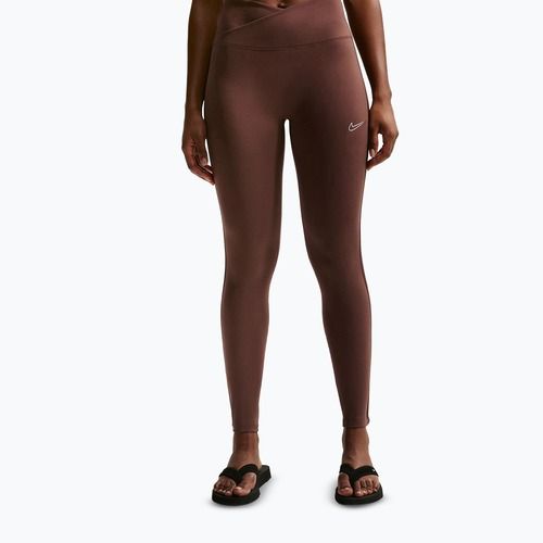 Damen-Leggings Nike One High-Waisted Seamless light chocolate
