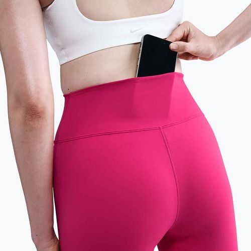 Damen-Leggings Nike One Seamless Front rush pink/white