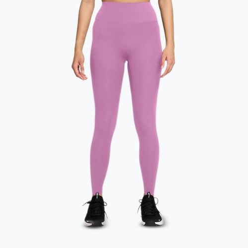 Damenleggings Nike Zenvy High-Waisted 7/8 light magenta/white