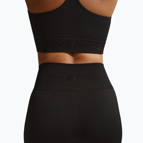 Damen-Leggings Nike Pro Seamless High-Waisted 7/8 black