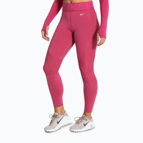 Damen Trainingsleggings Nike Pro High-Waisted sweet beet/white