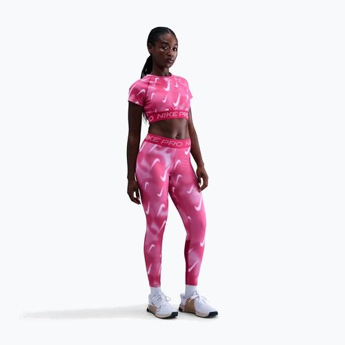 Damen-Trainingsleggings Nike Pro Mid-Rise 7/8 rush pink/pink foam/white