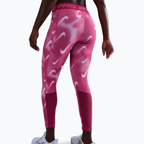 Damen-Trainingsleggings Nike Pro Mid-Rise 7/8 rush pink/pink foam/white