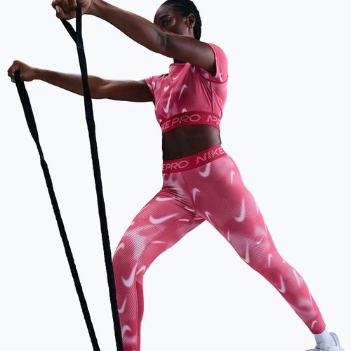 Damen-Trainingsleggings Nike Pro Mid-Rise 7/8 rush pink/pink foam/white