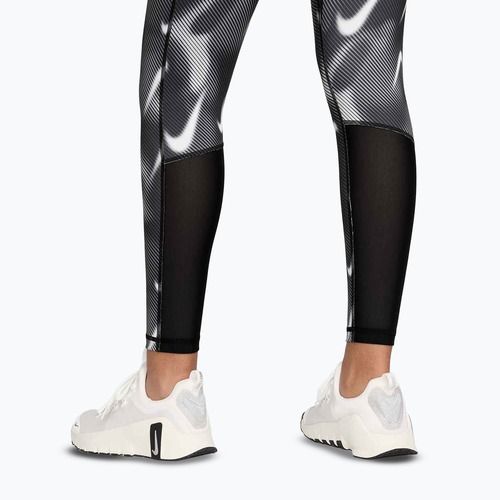 Damen Trainingsleggings Nike Pro Mid-Rise 7/8 black/white/white
