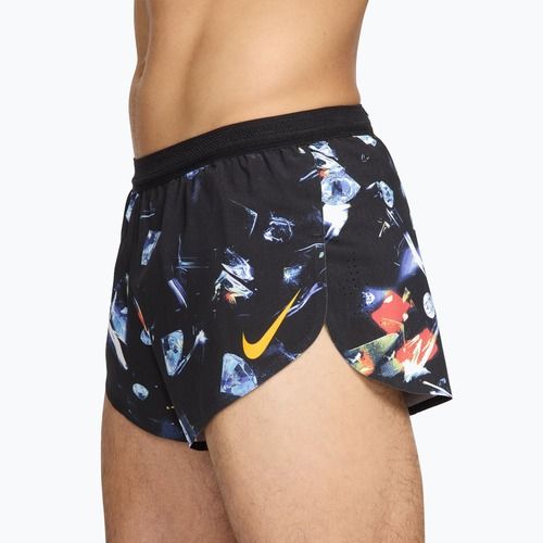 Herren-Laufshorts Nike AeroSwift Dri-Fit ADV Brief Lined 2" black/laser orange