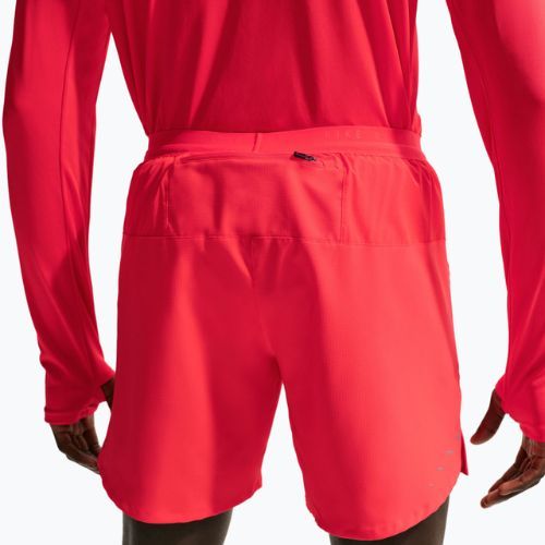 Nike Stride Herren-Laufshorts Dri-Fit Brief-Lined 7" light crimson