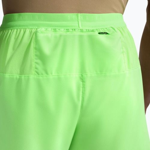Laufshorts für Herren Nike Stride Dri-Fit Brief-Lined 7" lime blast