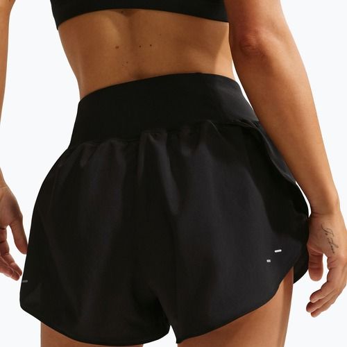 Damen-Laufshorts Nike Tempo Swoosh Dri-Fit Mid-Rise Brief-Lined black/white