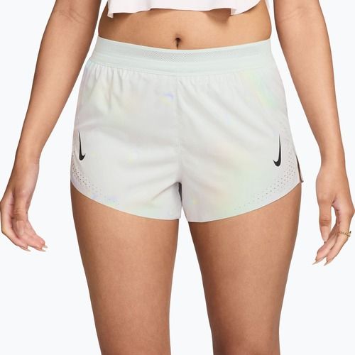 Damen-Laufshorts Nike AeroSwift Dri-Fit ADV Mid-Rise Brief Lined 3" off white/white/black